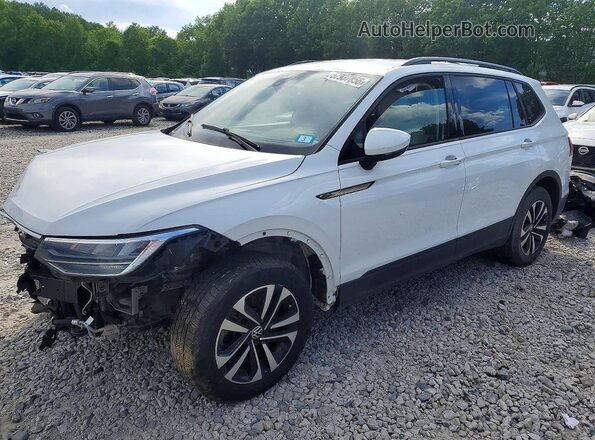 3VV0B7AX7NM157190 2022 VOLKSWAGEN TIGUAN Белый Задняя левая четверть