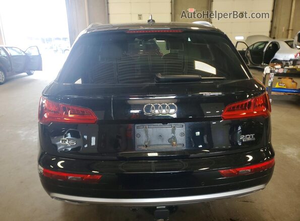 WA1BNAFY5J2017910 2018 AUDI Q5 Black წინა სალონის ხედი