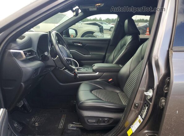 5TDLZRAH5MS068907 2021 TOYOTA HIGHLANDER Gray Widok deski rozdzielczej