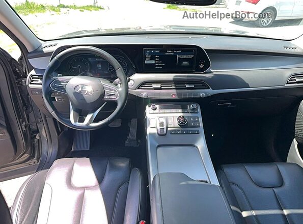 KM8R3DHE5MU213008 2021 HYUNDAI PALISADE Серый Вид задних сидений