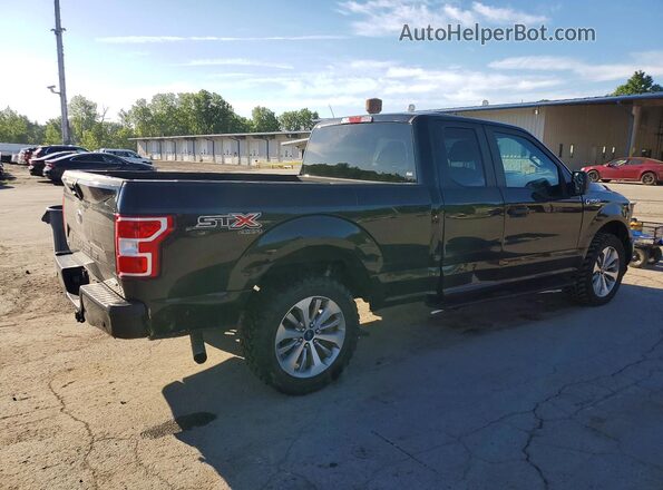 1FTEX1EP7JFA85012 2018 FORD F150 Black Առջևի աջ
