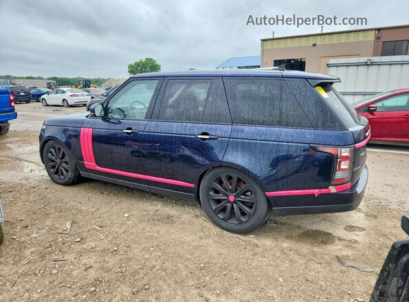 SALGS2VFXGA258914 2016 LAND ROVER RANGE ROVER Blue Rear right