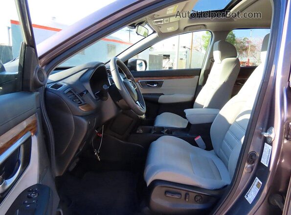 7FARW1H52JE046917 2018 HONDA CRV Gray Вид задніх сидінь