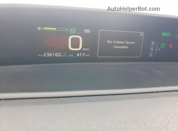 JTDKARFU9G3519710 2016 TOYOTA PRIUS Blue Vista de los asientos traseros