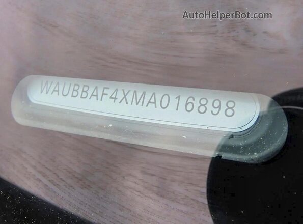 WAUBBAF4XMA016898 2021 AUDI A4 White Rear seats view