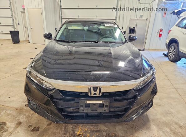 1HGCV1F4XJA110534 2018 HONDA ACCORD Black 