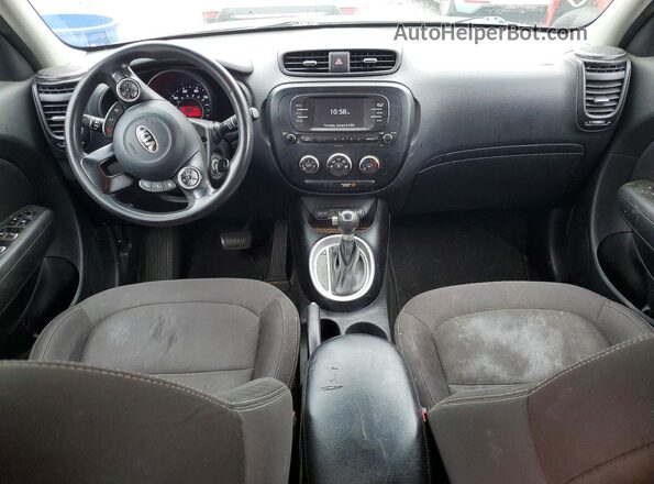 KNDJN2A23H7437706 2017 KIA SOUL Gray ხელსაწყოთა პანელის ხედი
