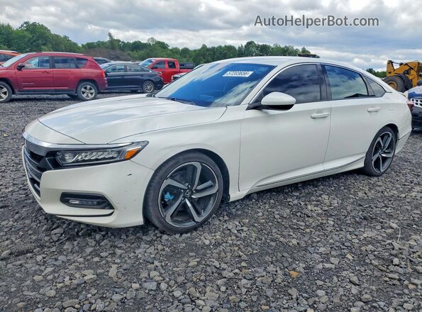 1HGCV1F35JA085470 2018 HONDA ACCORD White 