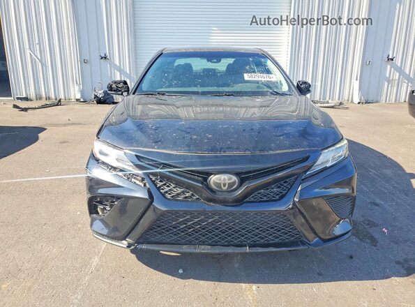 4T1B11HK6KU218324 2019 TOYOTA CAMRY Black Вид ззаду