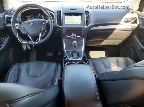 2FMPK3K95JBB68539 2018 FORD EDGE Black ხელსაწყოთა პანელის ხედი