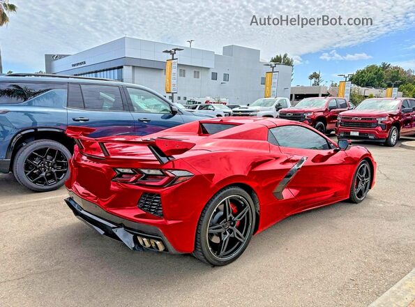 1G1Y83D42L5115760 2020 CHEVROLET CORVETTE Красный Вид спереди