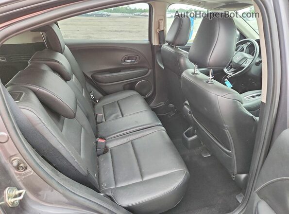 3CZRU6H71GM714799 2016 HONDA HR-V Gray Rear interior view