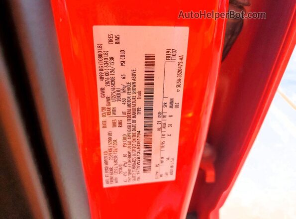 1FT8W2BT2LED51794 2020 FORD F250 Red 