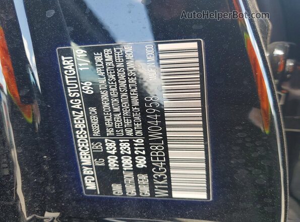 W1K3G4EB8LW044958 2020 MERCEDES-BENZ A Black 