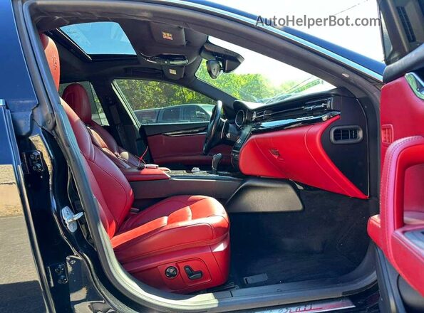 ZAM56YRS3J1285288 2018 MASERATI QUATTROPOR Black წინა პანელის ხედი