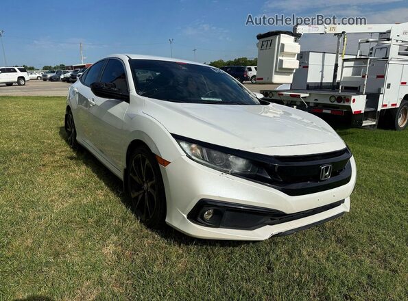 19XFC2F82KE049933 2019 HONDA CIVIC White Trasero izquierdo