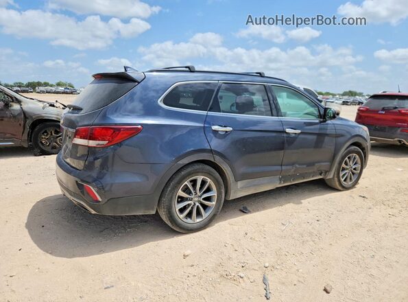 KM8SM4HF2KU305259 2019 HYUNDAI SANTA FE Синий Передняя правая четверть