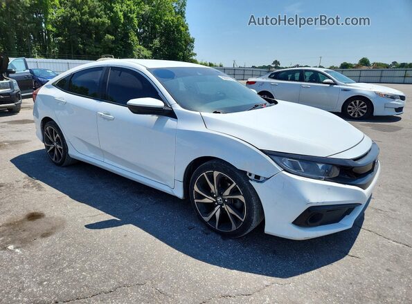 2HGFC2F83MH559619 2021 HONDA CIVIC Белый Вид спереди