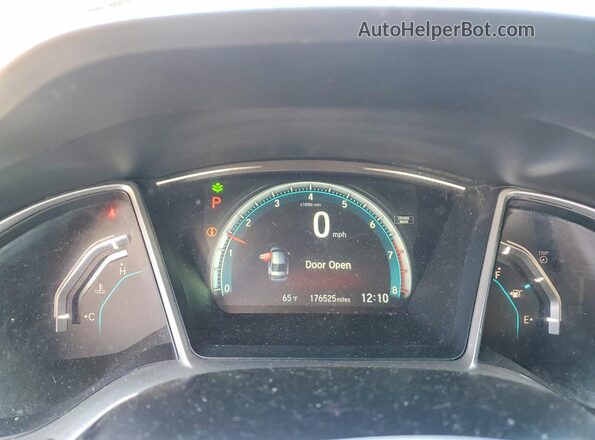 2HGFC2F75JH503944 2018 HONDA CIVIC Black Вид задніх сидінь