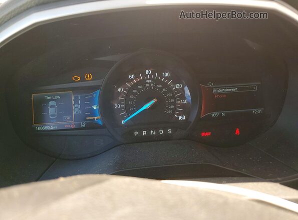 2FMPK3J90LBA30752 2020 FORD EDGE Silver უკანა სავარძლების ხედი