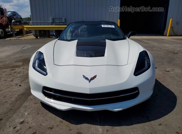 1G1YJ2D78H5107338 2017 CHEVROLET CORVETTE White უკანა ხედი