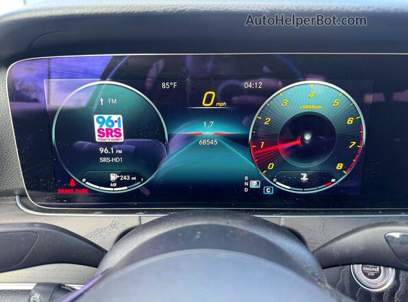W1KZF8EBXNB029411 2022 MERCEDES-BENZ E-CLASS Black Առջևի վահանակի տեսք