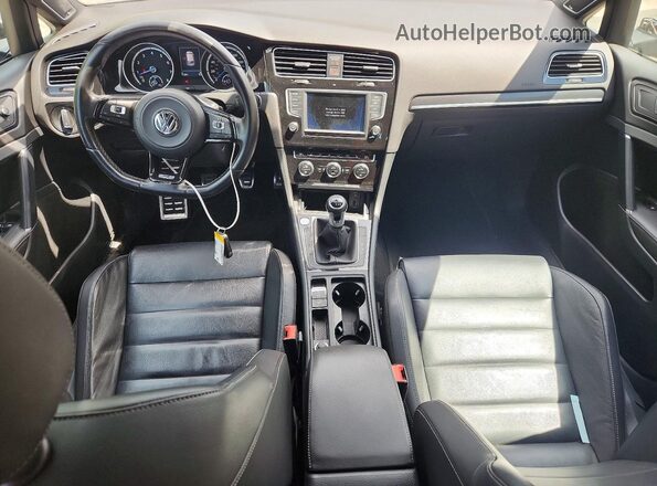 WVWWF7AU4HW155145 2017 VOLKSWAGEN GOLF Black Vista del cuadro de instrumentos