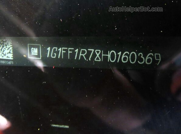 1G1FF1R78H0160369 2017 CHEVROLET CAMARO Silver Вид задньої частини салону