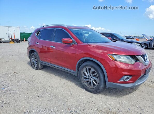 5N1AT2MVXGC732900 2016 NISSAN ROGUE Red Front view
