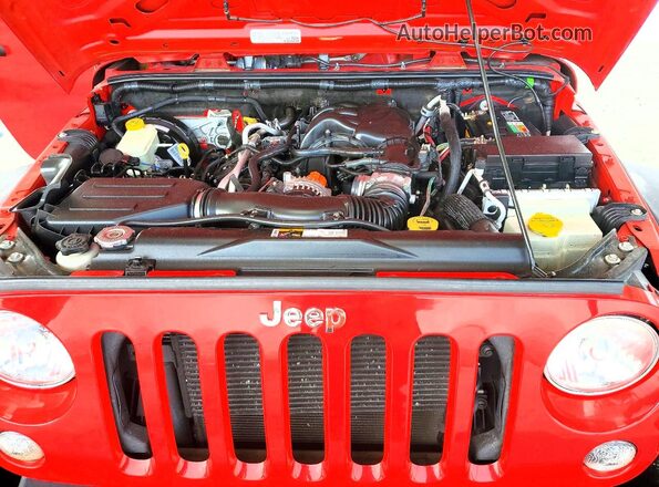 1C4BJWKG6GL107534 2016 JEEP WRANGLER Красный Вид подкапотного пространства