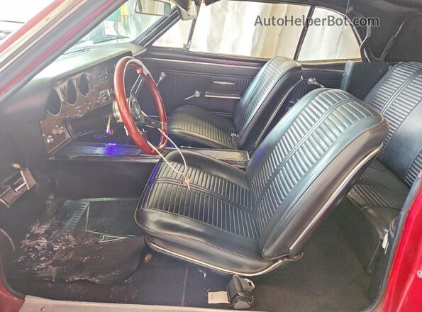 237676P248042 1966 PONTIAC LEMANS RWD Red Widok deski rozdzielczej