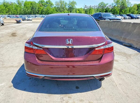 1HGCR2F87HA055287 2017 HONDA ACCORD Maroon 