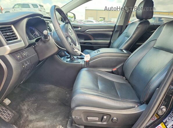 5TDDGRFH3KS054746 2019 TOYOTA HIGHLANDER Black Dashboard view