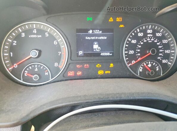5XXGU4L13LG399519 2020 KIA OPTIMA Черный Вид щитка приборов