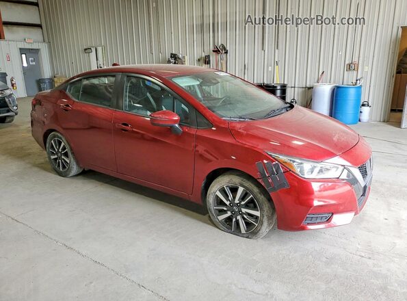 3N1CN8EV7ML866999 2021 NISSAN VERSA Red 