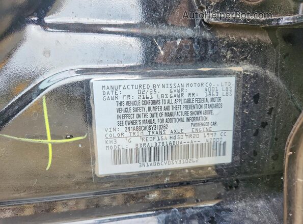 3N1AB8CV0SY310262 2025 NISSAN SENTRA Black 