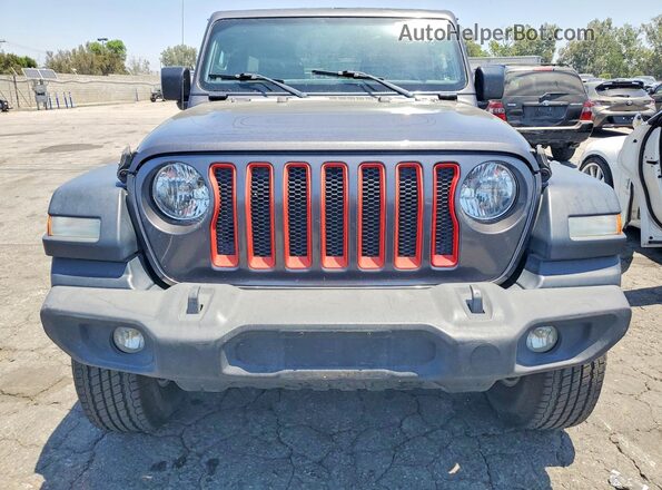 1C4HJXDNXJW145348 2018 JEEP WRANGLER Gray 