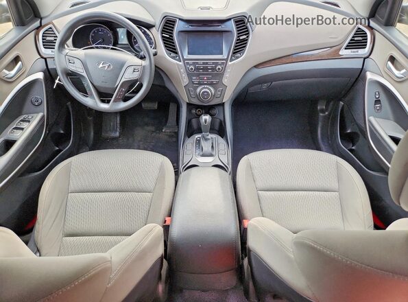 KM8SMDHF2HU191739 2017 HYUNDAI SANTA Серый Вид щитка приборов