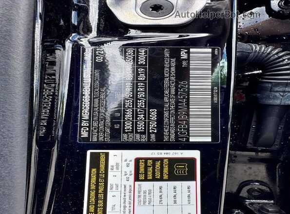 4JGFB4JB9MA457526 2021 MERCEDES-BENZ GLE-CLASS Black Հետևի նստատեղերի տեսք