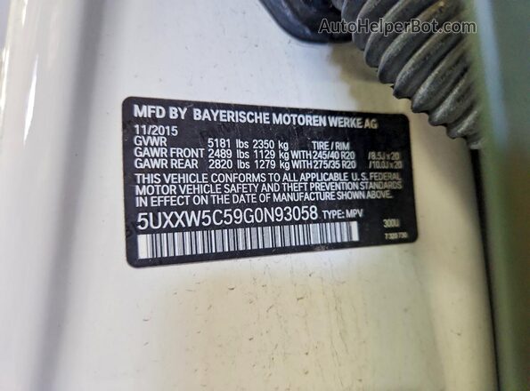 5UXXW5C59G0N93058 2016 BMW X4 Green 
