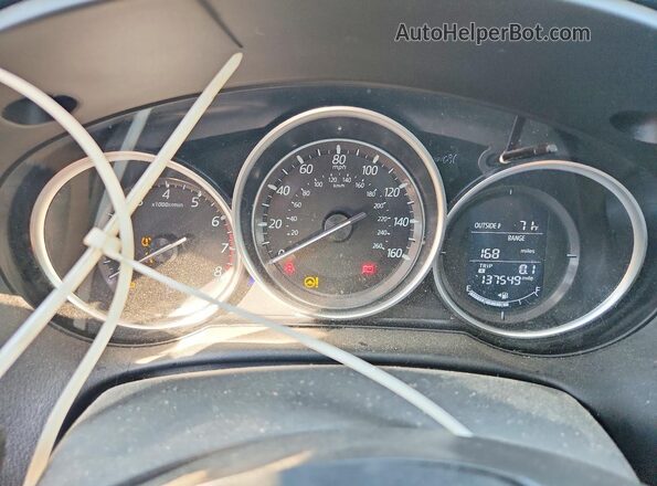 JM3KE4CY4G0770156 2016 MAZDA CX-5 Black Widok tylnych siedzeń