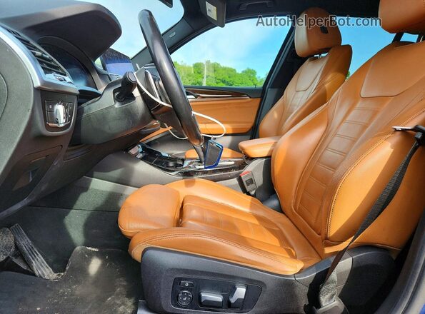 5UXTY5C03LLT32823 2020 BMW X3 Blue Widok deski rozdzielczej