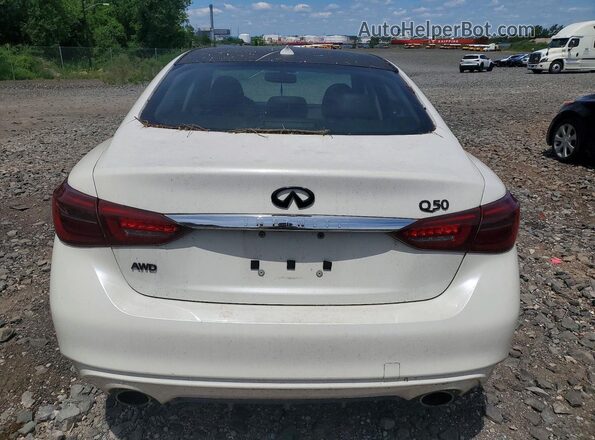 JN1EV7AR8JM438520 2018 INFINITI Q50 Белый Вид салона спереди