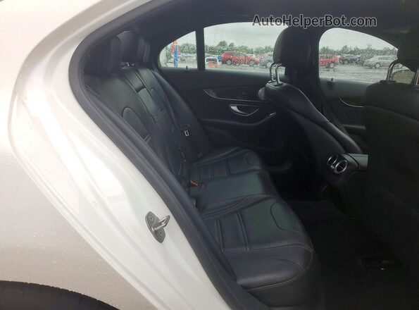 55SWF6EB4JU247044 2018 MERCEDES-BENZ C White Rear interior view