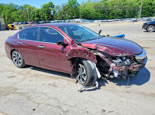 1HGCR2F87HA055287 2017 HONDA ACCORD Maroon 