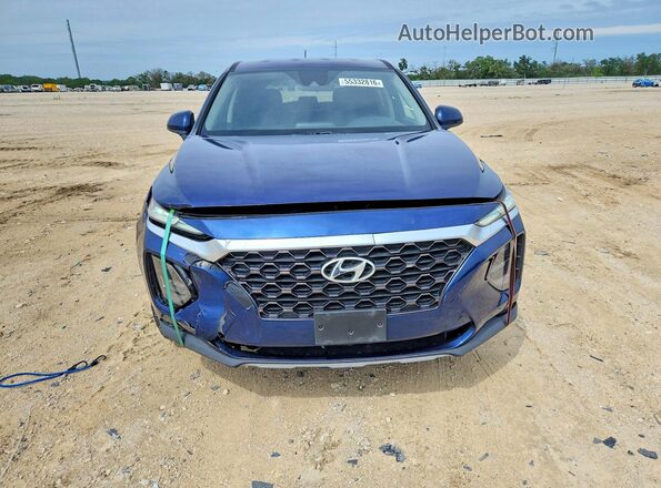 5NMS23AD3KH012328 2019 HYUNDAI SANTA Blue Rear view