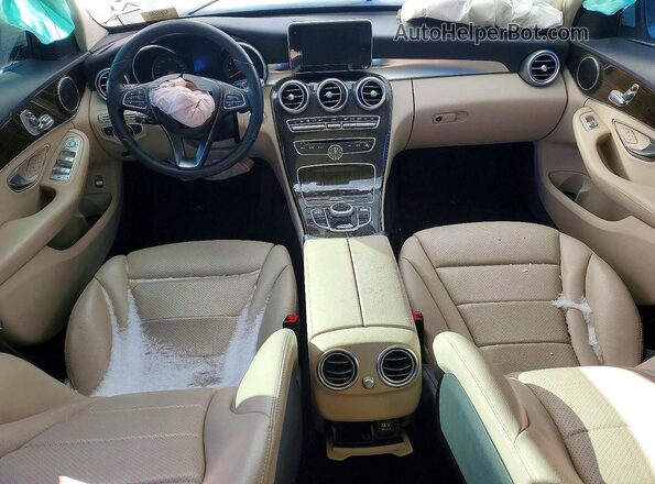 55SWF4JB6HU195372 2017 MERCEDES-BENZ C-CLASS White Widok zestawu wskaźników