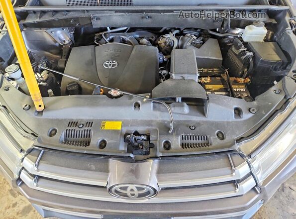 5TDBZRFH6KS704994 2019 TOYOTA HIGHLANDER Gray VIN sticker view