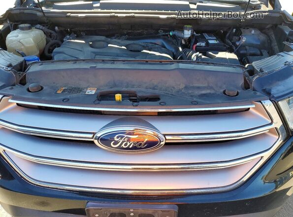 2FMPK3K95JBB68539 2018 FORD EDGE Black ძრავის განყოფილების ხედი