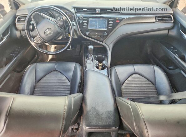 4T1B11HK7KU774304 2019 TOYOTA CAMRY White Widok zestawu wskaźników